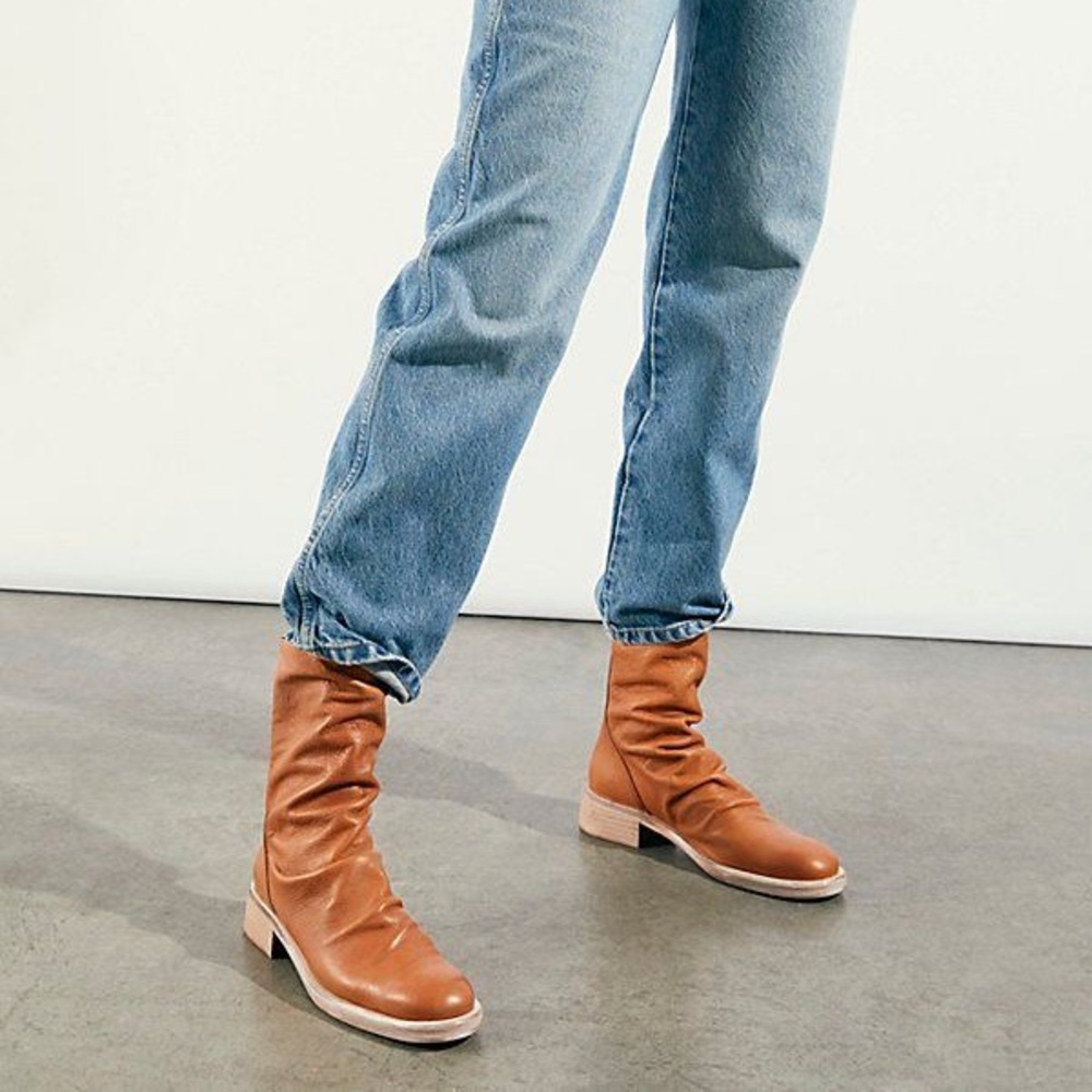 Free people tight slouchy ankle boots